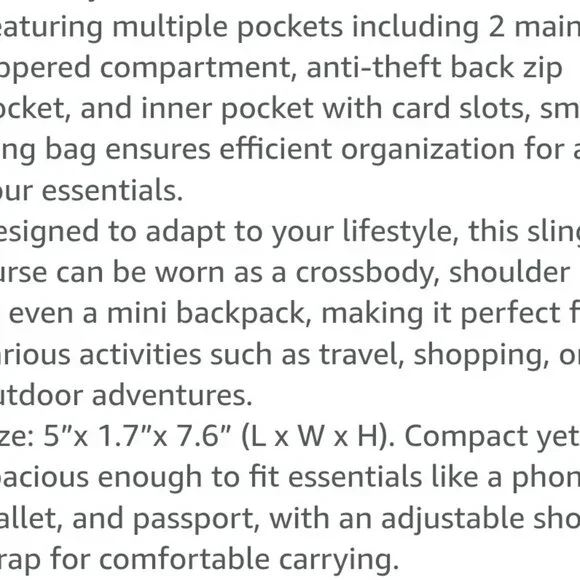 NWT Montana West Stone Washed Crossbody Red-Pink Color - Picture 3 of 6